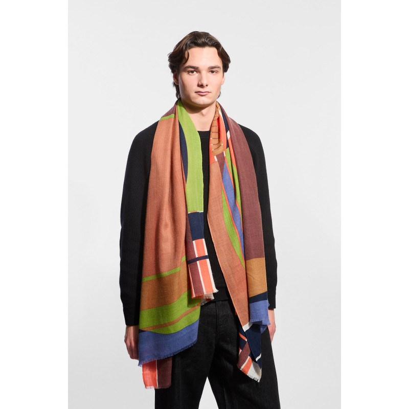 Foulard Theorie Bordeaux Roux