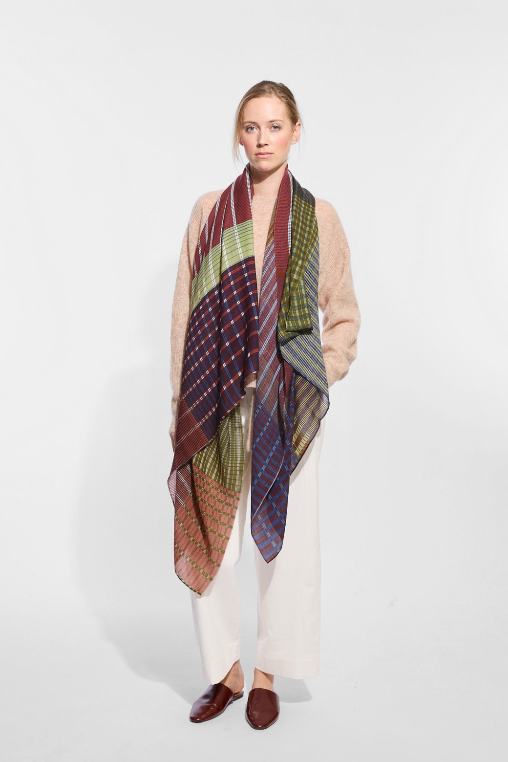 Vibrant Mahogany Scarf
