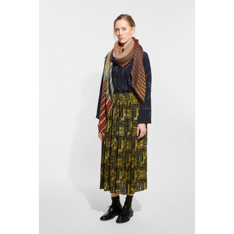 Vibrant Amber Scarf