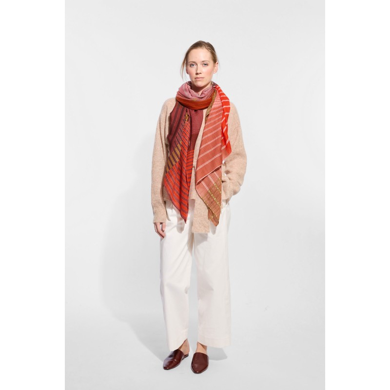 Foulard  Vibrant Rose Wood