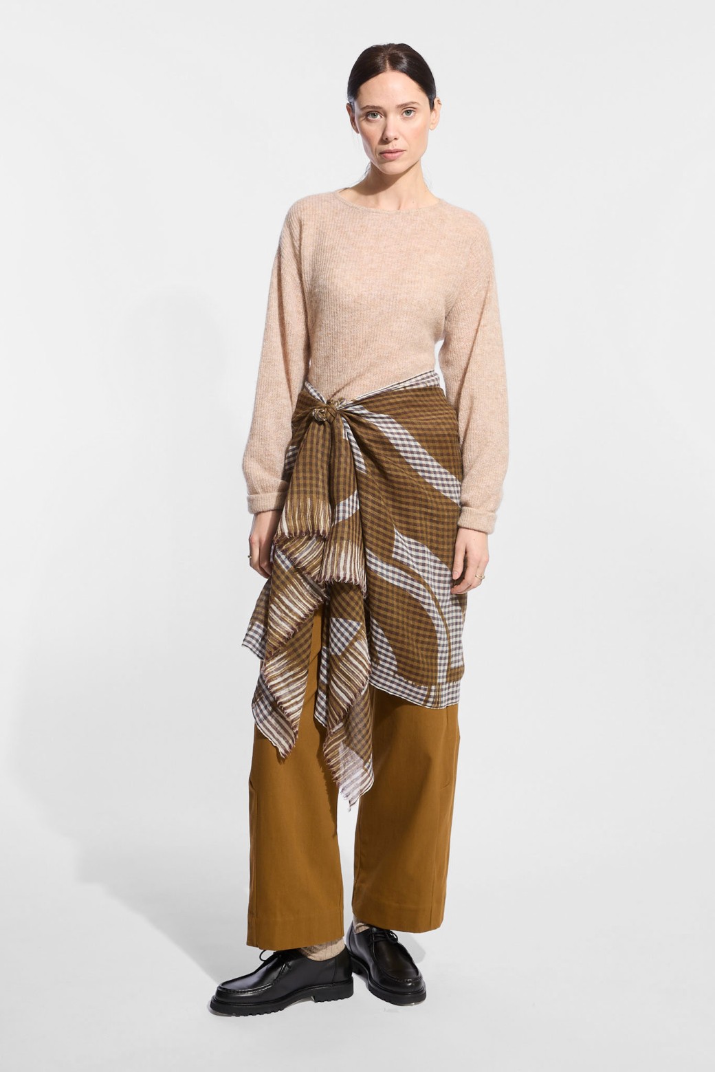 Foulard  Wave Ocre