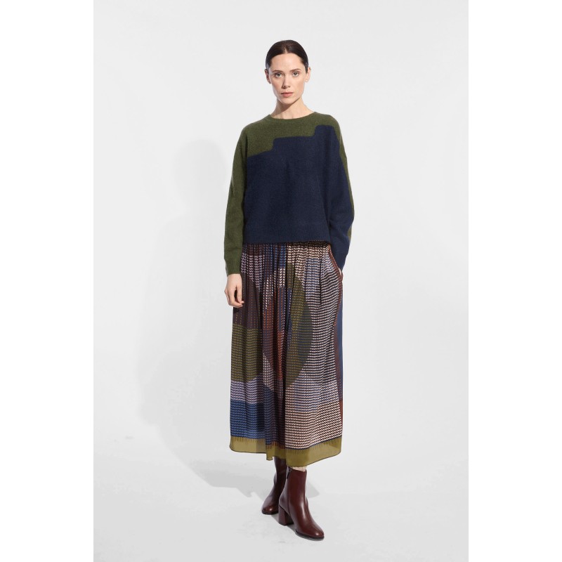 Pull Eliott Milos Vert Bleu