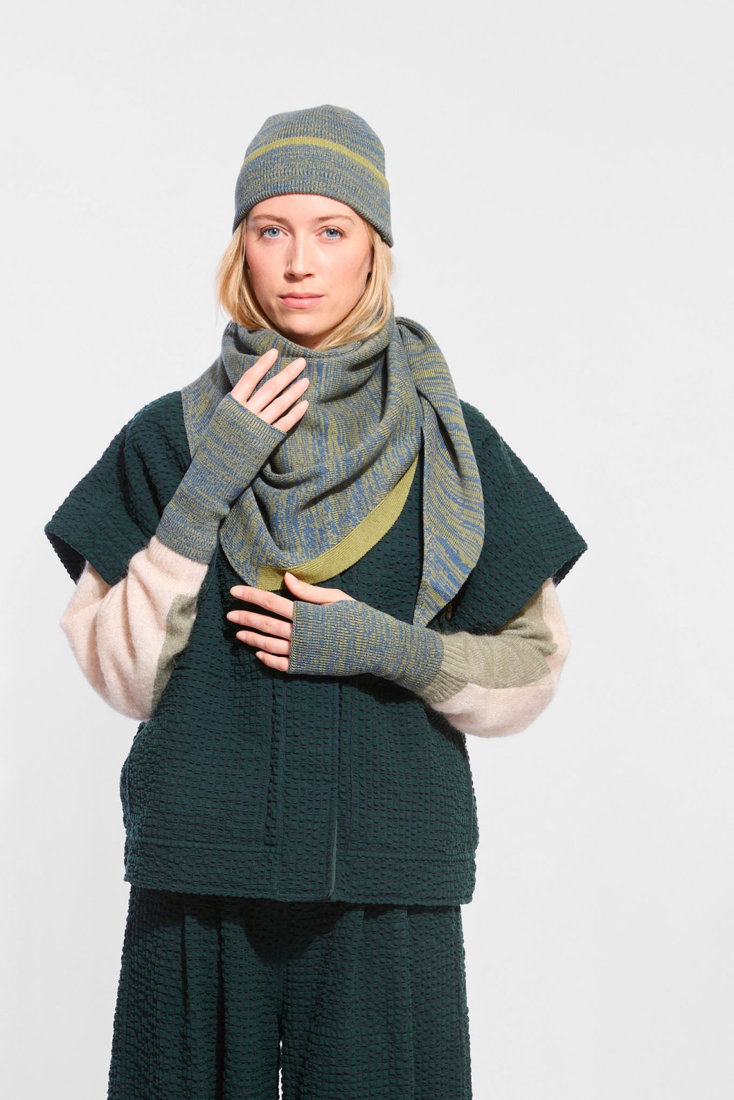 Agnes Green Mittens