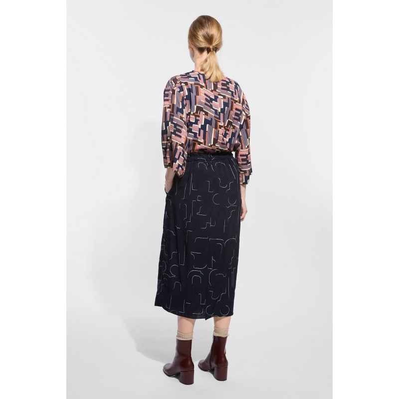 Navy Saskia Lyrique Skirt