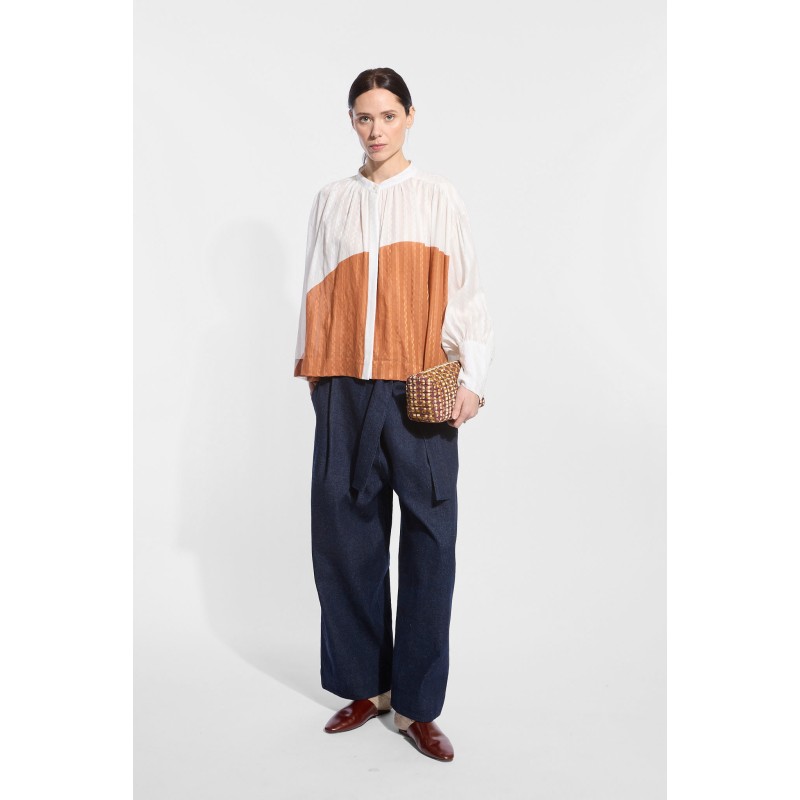 Chemise Castille Moon Ecru Terracotta